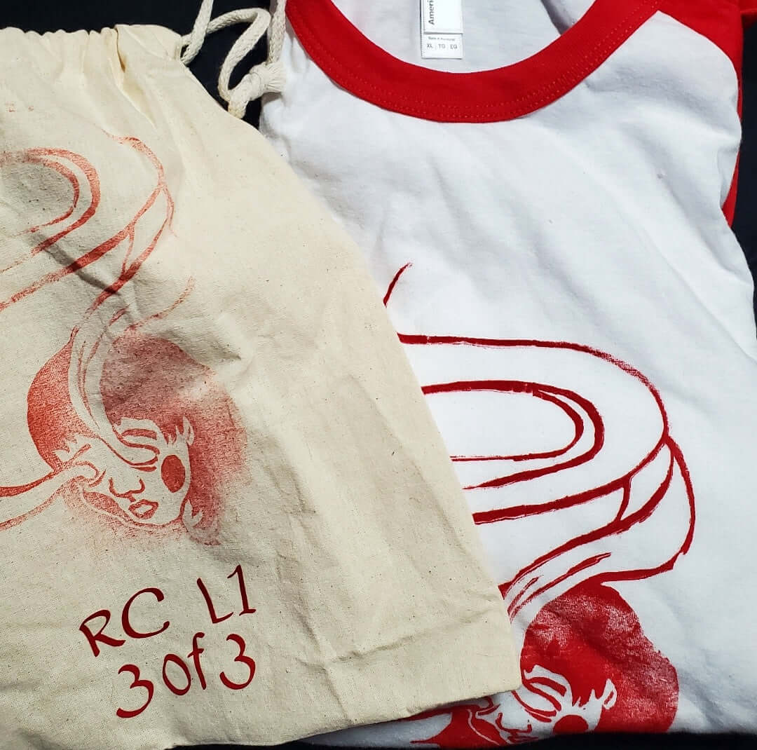 Spirit Eyes - Hand Printed Baseball Tee (Youth)