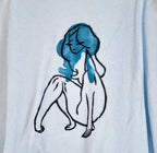 Sweet Disposition- Hand Printed Simple Tank