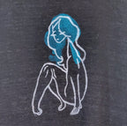 Sweet Disposition- Hand Printed Simple Tank