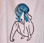 Sweet Disposition- Hand Printed Simple Tank