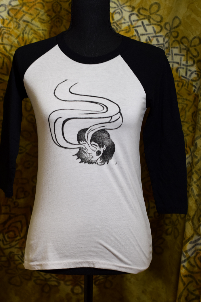 Spirit Eyes - Hand Printed Baseball Tee