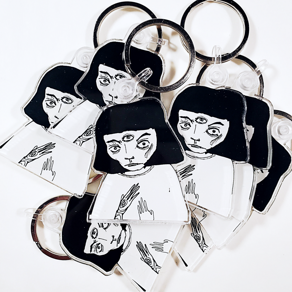 Strange Girl - Keychain