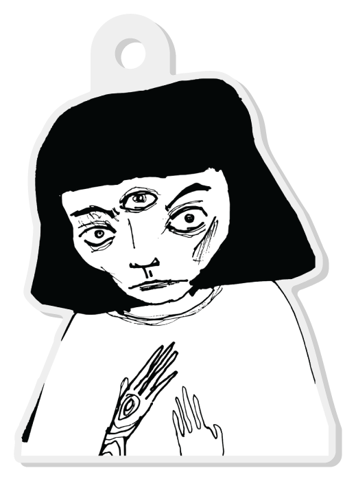 Strange Girl - Keychain