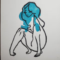Sweet Disposition - Linoleum Block Print